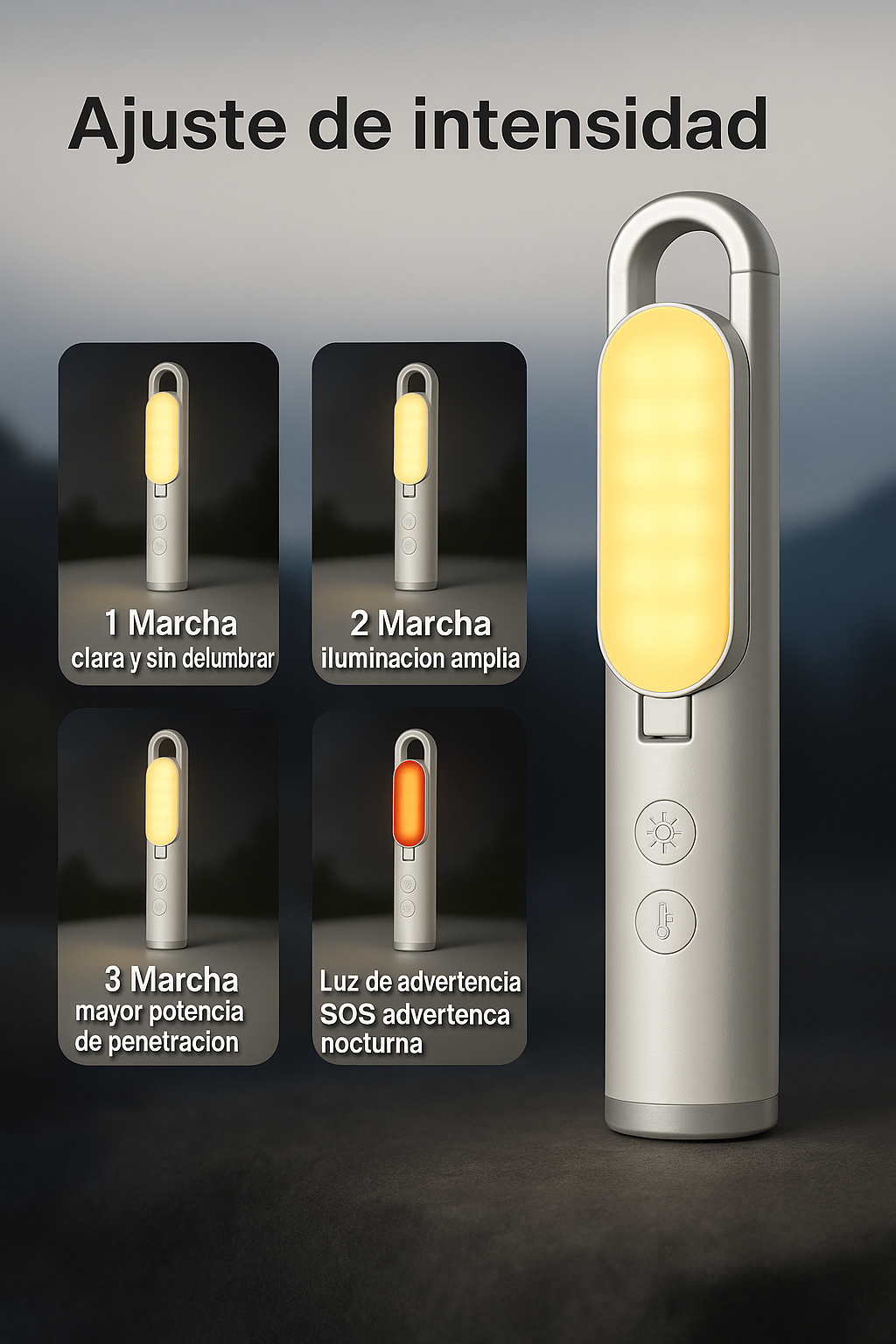 Linterna Led Multifuncion – Funcional y Recargable