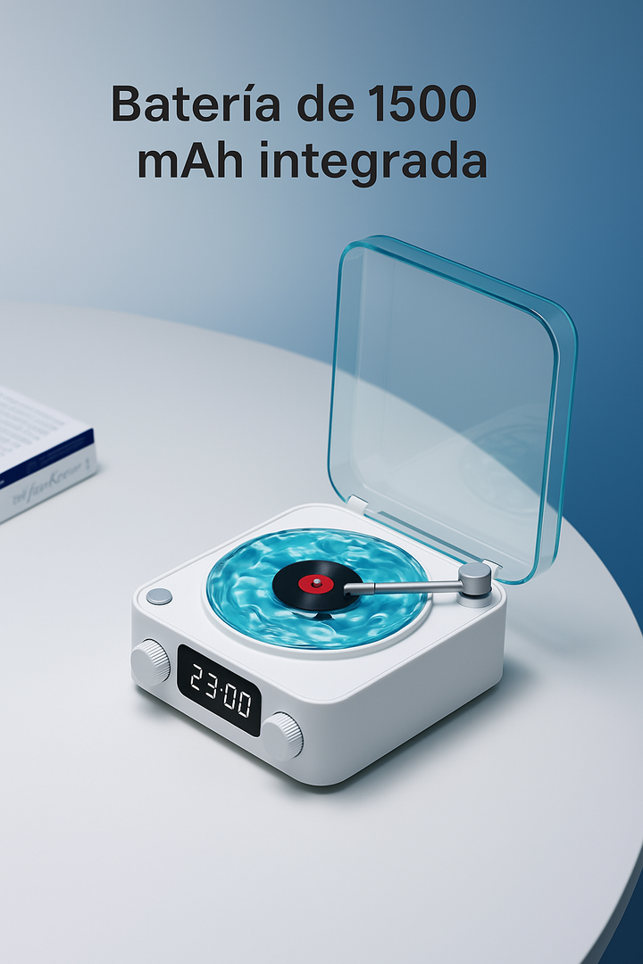 Tocadiscos Bluetooth – Iluminación &amp; Sonido Vintage