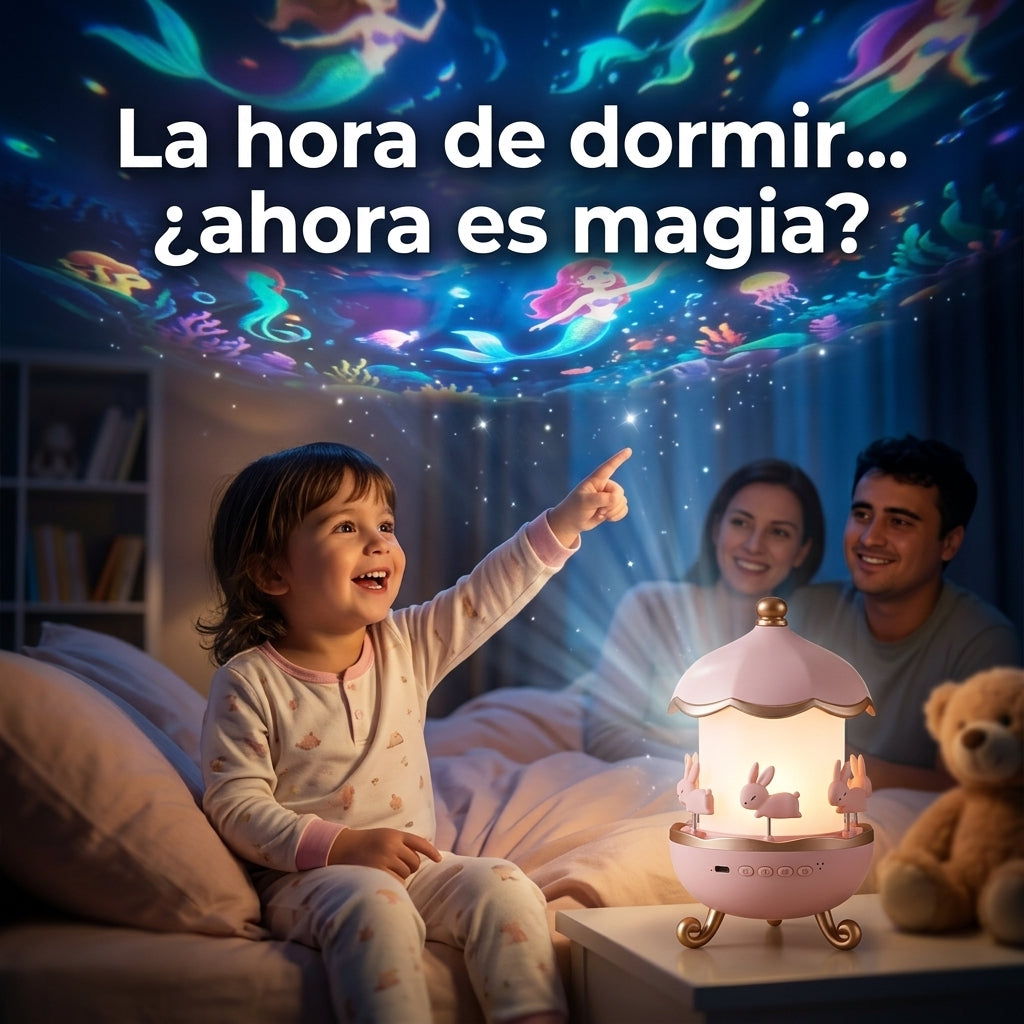 Carrusel Kids – Luz &amp; Sonido Encantado &amp; Bluetooth Incorporado