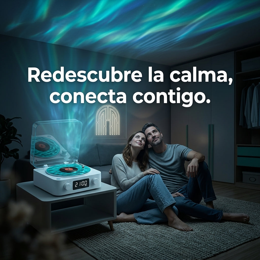 Tocadiscos Bluetooth – Iluminación &amp; Sonido Vintage