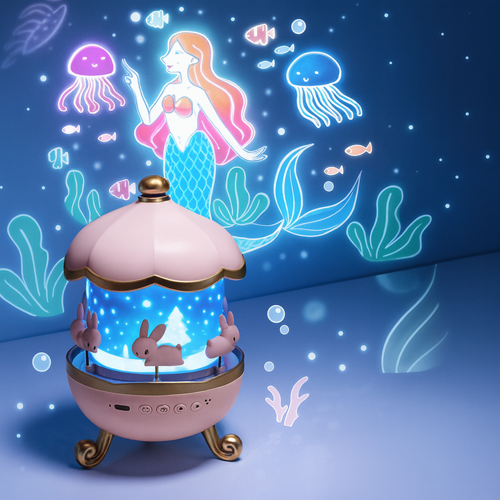Carrusel Kids – Luz &amp; Sonido Encantado &amp; Bluetooth Incorporado