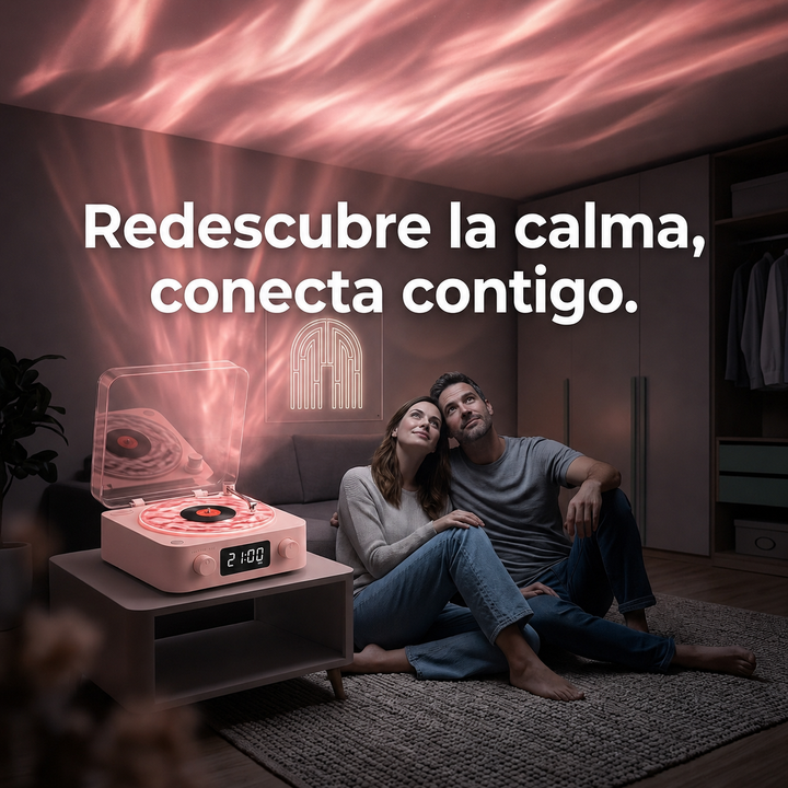Tocadiscos Bluetooth – Iluminación &amp; Sonido Vintage
