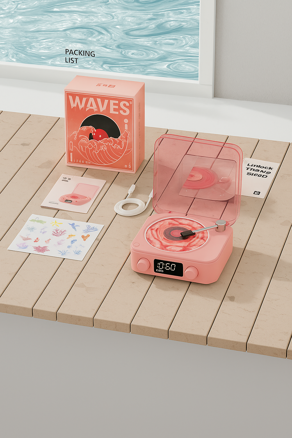 Tocadiscos Bluetooth – Iluminación & Sonido Vintage